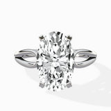 Split Shank Open Gallery Solitaire Ring Engagement Ring