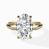 Split Shank Open Gallery Solitaire Ring Engagement Ring
