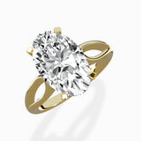 Split Shank Open Gallery Solitaire Ring Engagement Ring