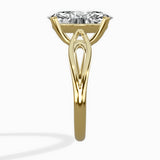 Split Shank Open Gallery Solitaire Ring Engagement Ring