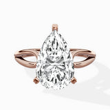 Split Shank Open Gallery Solitaire Ring Engagement Ring