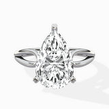 Split Shank Open Gallery Solitaire Ring Engagement Ring