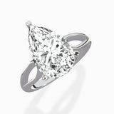 Split Shank Open Gallery Solitaire Ring Engagement Ring