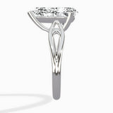 Split Shank Open Gallery Solitaire Ring Engagement Ring