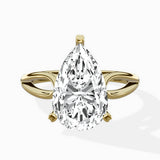 Split Shank Open Gallery Solitaire Ring Engagement Ring