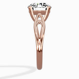 Split Shank Open Gallery Solitaire Ring Engagement Ring