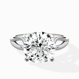 Split Shank Open Gallery Solitaire Ring Engagement Ring