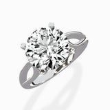 Split Shank Open Gallery Solitaire Ring Engagement Ring