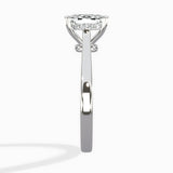 Floating Center Minimalist Solitaire Ring Engagement Ring