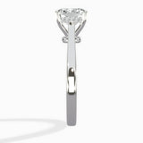 Floating Center Minimalist Solitaire Ring Engagement Ring