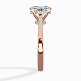 Floating Center Minimalist Solitaire Ring Engagement Ring