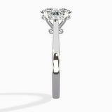 Floating Center Minimalist Solitaire Ring Engagement Ring