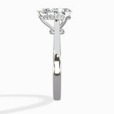 Floating Center Minimalist Solitaire Ring Engagement Ring