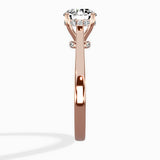 Floating Center Minimalist Solitaire Ring Engagement Ring