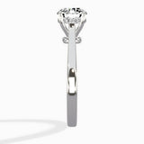 Floating Center Minimalist Solitaire Ring Engagement Ring