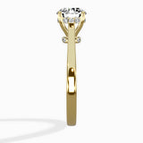 Floating Center Minimalist Solitaire Ring Engagement Ring
