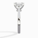 Floating Center Minimalist Solitaire Ring Engagement Ring