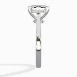 Floating Center Minimalist Solitaire Ring Engagement Ring