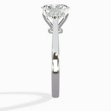 Floating Center Minimalist Solitaire Ring Engagement Ring