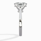 Floating Center Minimalist Solitaire Ring Engagement Ring