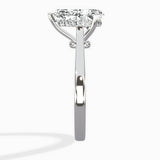Floating Center Minimalist Solitaire Ring Engagement Ring