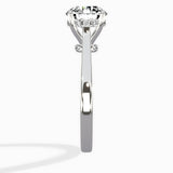 Floating Center Minimalist Solitaire Ring Engagement Ring