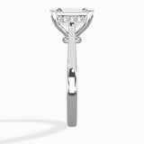Floating Center Minimalist Solitaire Ring Engagement Ring