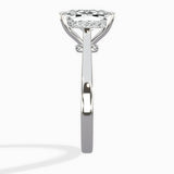 Floating Center Minimalist Solitaire Ring Engagement Ring