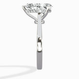 Floating Center Minimalist Solitaire Ring Engagement Ring