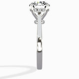 Floating Center Minimalist Solitaire Ring Engagement Ring