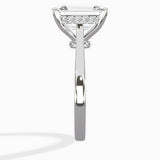 Floating Center Minimalist Solitaire Ring Engagement Ring