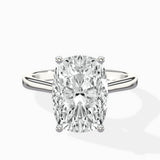 Floating Center Minimalist Solitaire Ring Engagement Ring