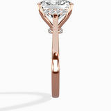 Floating Center Minimalist Solitaire Ring Engagement Ring