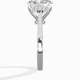 Floating Center Minimalist Solitaire Ring Engagement Ring