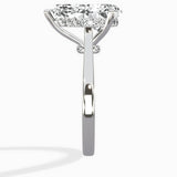 Floating Center Minimalist Solitaire Ring Engagement Ring
