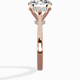 Floating Center Minimalist Solitaire Ring Engagement Ring