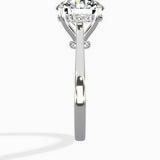 Floating Center Minimalist Solitaire Ring Engagement Ring