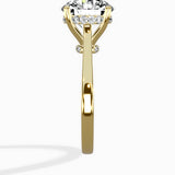 Floating Center Minimalist Solitaire Ring Engagement Ring