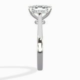 Petite Plain Band Solitaire Ring Engagement Ring