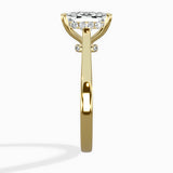 Petite Plain Band Solitaire Ring Engagement Ring