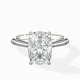 Petite Plain Band Solitaire Ring Engagement Ring
