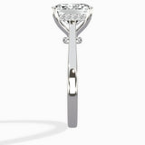 Petite Plain Band Solitaire Ring Engagement Ring