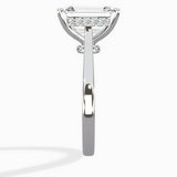 Petite Plain Band Solitaire Ring Engagement Ring