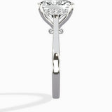 Petite Plain Band Solitaire Ring Engagement Ring
