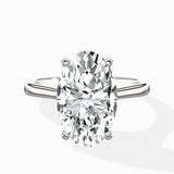 Petite Plain Band Solitaire Ring Engagement Ring