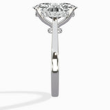 Petite Plain Band Solitaire Ring Engagement Ring