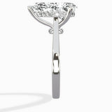 Petite Plain Band Solitaire Ring Engagement Ring