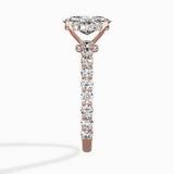 Pave Eternity Band Hidden Halo Ring Engagement Ring