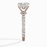 Pave Eternity Band Hidden Halo Ring Engagement Ring