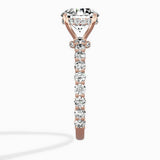 Pave Eternity Band Hidden Halo Ring Engagement Ring